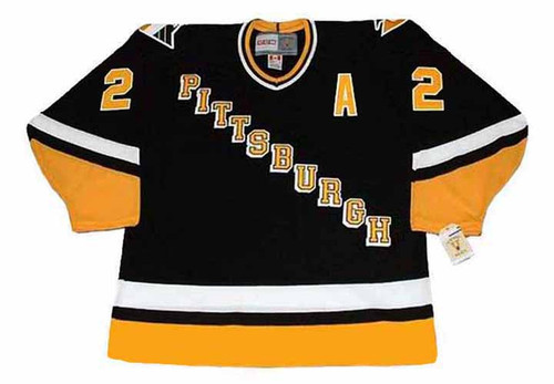 RICK TOCCHET Pittsburgh Penguins 1993 CCM Throwback NHL Hockey Jersey - front