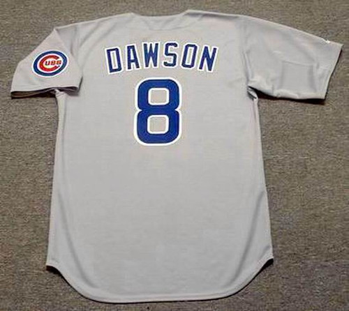 Men's Majestic Chicago Cubs #8 Andre Dawson White Home Flex Base Authentic  Collection MLB Jersey