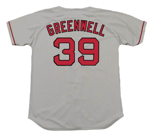 MIKE GREENWELL Boston Red Sox 1993 Majestic Throwback Away Baseball Jersey - Back