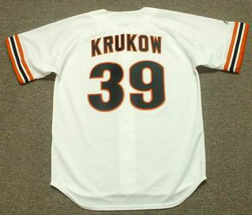 MIKE KRUKOW San Francisco Giants 1989 Majestic Cooperstown Throwback Jersey