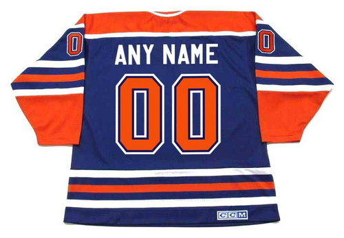 EDMONTON OILERS 1980's CCM Vintage Away Jersey Customized "Any Name & Numbers"