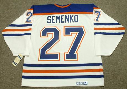 1986-87 Dave Semenko Edmonton Oilers Game Worn Jersey – Last