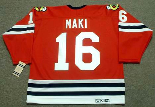 CHICO MAKI Chicago Blackhawks 1963 CCM Vintage Throwback NHL Jersey