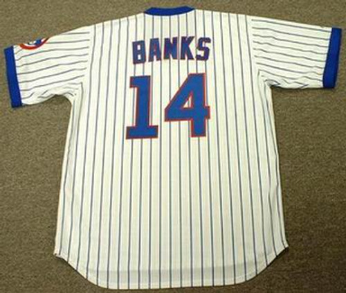 Cubs No14 Ernie Banks White Home Stitched Youth Jersey