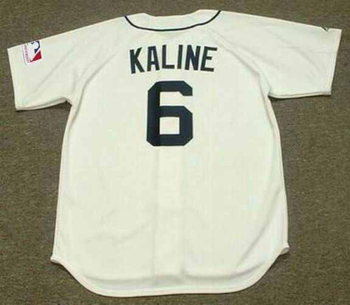 Al Kaline Men's Detroit Tigers 1968 Throwback Jersey - Grey Replica