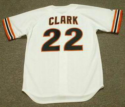 WILL CLARK San Francisco Giants 1989 Home Majestic Baseball Throwback Jersey - BACK