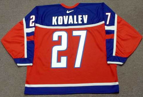 Alex Kovalev 2002 Team Russia Olympic Nike NHL Throwback Hockey Jersey - BACK