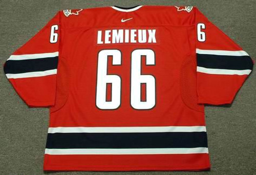 MARIO LEMIEUX 2002 Team Canada Nike Olympic Throwback Hockey Jersey - BACK