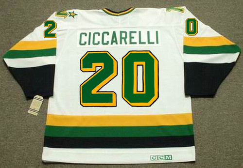 DINO CICCARELLI Minnesota North Stars 1988 Home CCM NHL Vintage Throwback Jersey - BACK