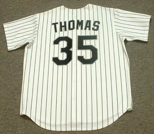 FRANK THOMAS Chicago White Sox 1994 Majestic Throwback Home Baseball Jersey - BACK