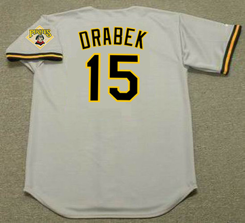 DOUG DRABEK Pittsburgh Pirates 1992 Majestic Throwback Away Baseball Jersey - BACK