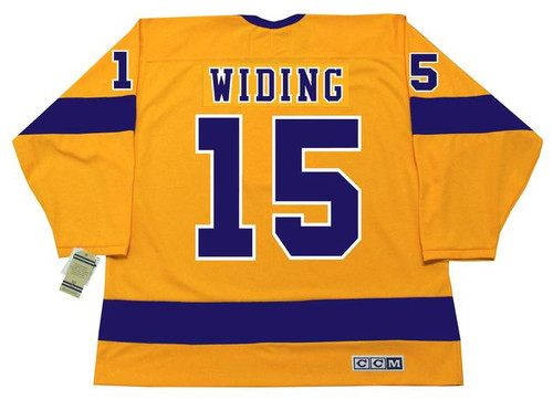 JUHA WIDING Los Angeles Kings 1970 CCM Vintage Throwback Home NHL Jersey