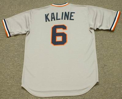 Al Kaline 1972 Detroit Tigers Majestic MLB Away Throwback Jersey - BACK