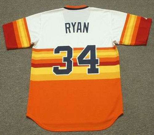 Nolan Ryan Texas Rangers Majestic Threads Cooperstown Collection 3/4 Sleeve  Tri-Blend Raglan T-Shirt - Cream