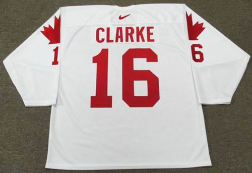 BOBBY CLARKE 1976 Team Canada Nike Throwback Hockey Jersey - Back