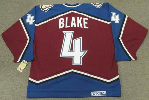 ROB BLAKE Colorado Avalanche 2001 CCM Vintage Throwback NHL Hockey Jersey