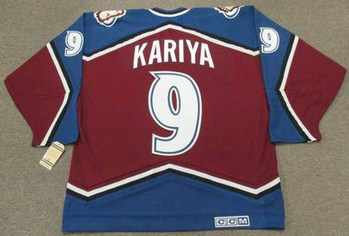 Paul Kariya 2003 Colorado Avalanche Vintage CCM NHL Throwback Hockey Jersey - BACK