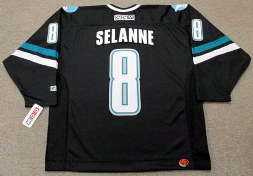 TEEMU SELANNE San Jose Sharks 2002 CCM Throwback Alternate NHL Jersey