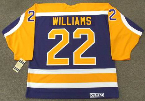 TIGER WILLIAMS Los Angeles Kings 1986 CCM Vintage Away NHL Hockey Jersey