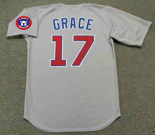 2105 Mens Majestic Chicago Cubs MARK GRACE SEWN Baseball JERSEY All Sizes