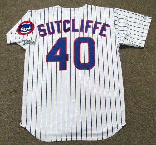 RICK SUTCLIFFE Chicago Cubs 1991 Majestic Throwback Home Baseball Jersey