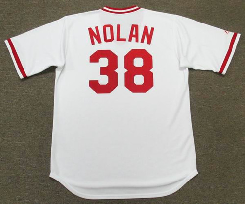 GARY NOLAN Cincinnati Reds 1975 Majestic Cooperstown Throwback Baseball Jersey