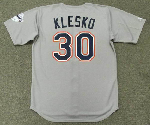 RYAN KLESKO San Diego Padres 2001 Away Majestic Baseball Throwback Jersey - BACK