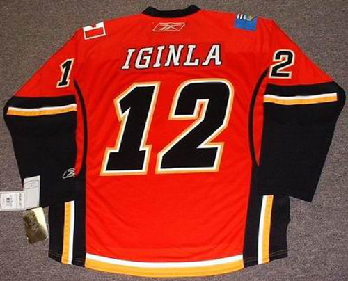 JAROME IGINLA Calgary Flames 2008 REEBOK Throwback NHL Hockey Jersey