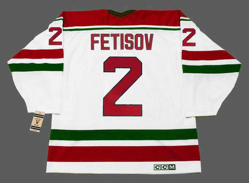 VIACHESLAV FETISOV New Jersey Devils 1991 CCM Vintage Throwback Home NHL Jersey