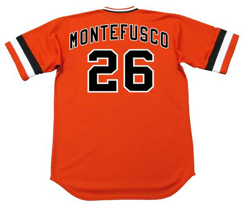 JOHN MONTEFUSCO San Francisco Giants 1978 Majestic Cooperstown Alternate Jersey