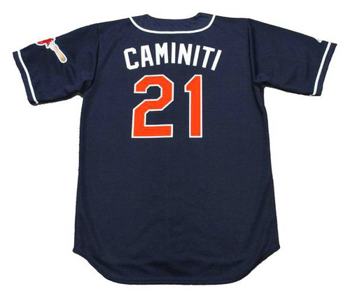 Ken Caminiti San Diego Padres 1998 World Series Home White Jersey