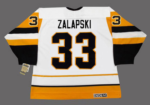 ZARLEY ZALAPSKI Pittsburgh Penguins 1989 CCM Vintage Home NHL Hockey Jersey