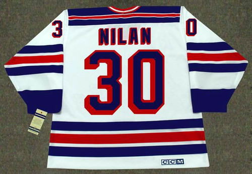 CHRIS NILAN New York Rangers 1988 CCM Vintage Home NHL Hockey Jersey