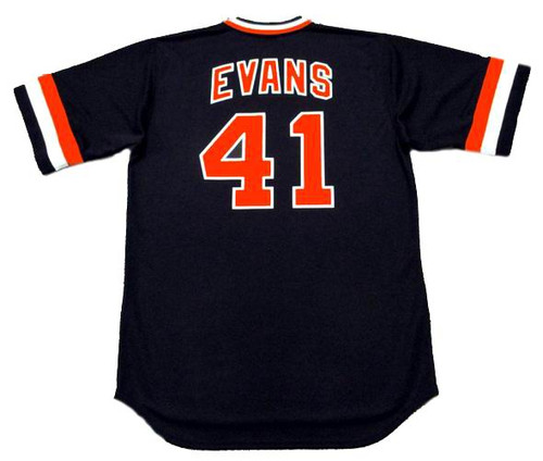 DARRELL EVANS San Francisco Giants 1978 Majestic Cooperstown Away Baseball Jersey