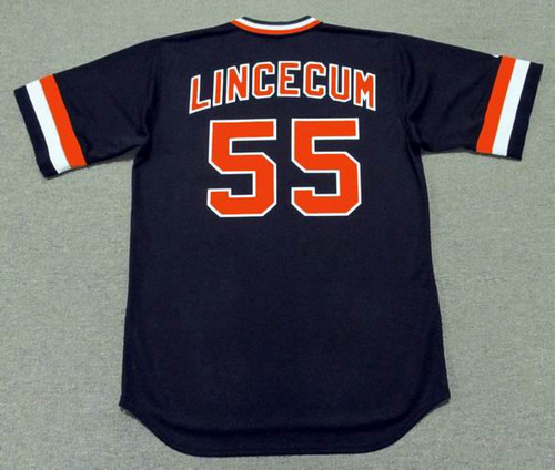 S F Giants Baseball Jersey Tim Lincecum 55 Size 56 3XL Orange Mitchell  & Ness!