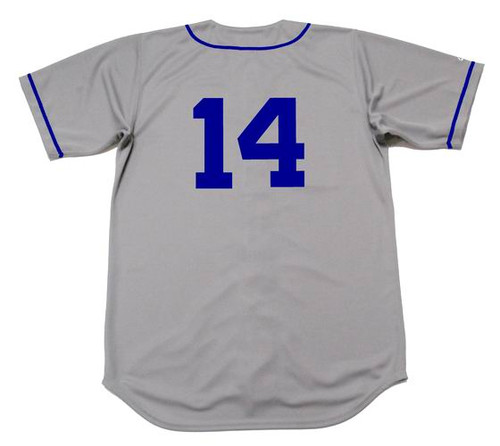 GIL HODGES 1955 Majestic Throwback Away Brooklyn Dodgers Uniform - BACK