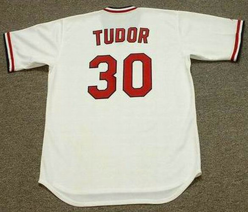 JOHN TUDOR St. Louis Cardinals 1985 Majestic Cooperstown Home Baseball Jersey