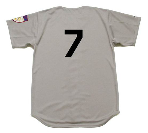 MICKEY MANTLE New York Yankees 1951 Majestic Throwback Away Jersey - BACK