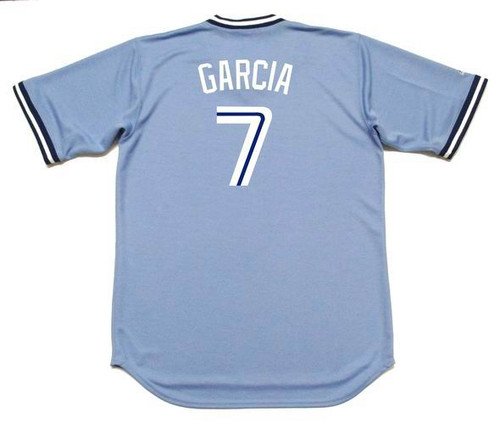 DAMASO GARCIA Toronto Blue Jays 1982 Majestic Cooperstown Away Baseball Jersey