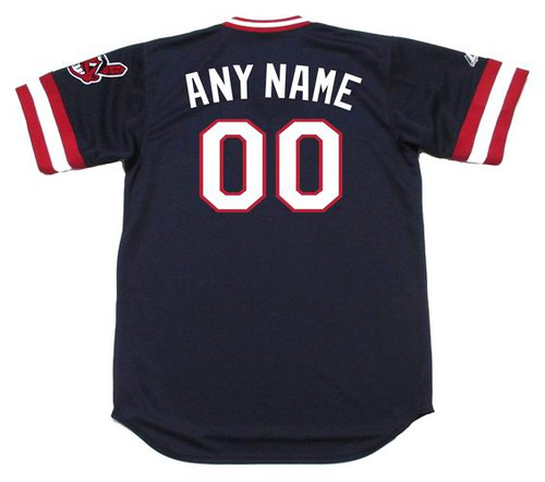 CLEVELAND INDIANS 1980's Majestic Throwback Away Jersey Customized "Any Name & Number(s)"