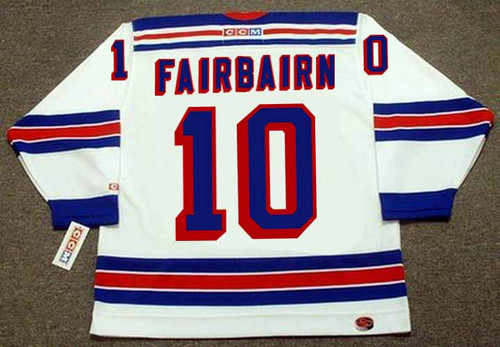 BILL FAIRBAIRN New York Rangers 1972 CCM Throwback Home Hockey Jersey