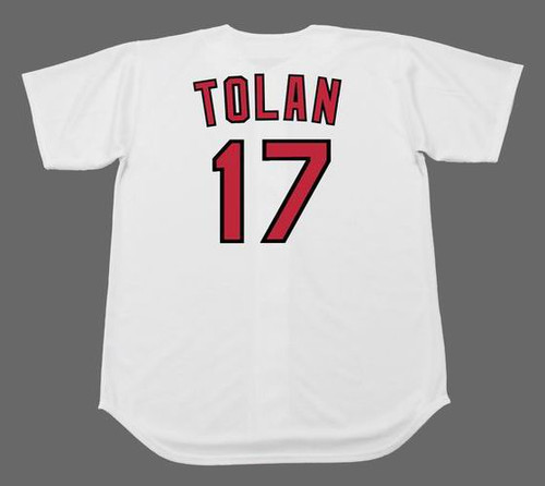 BOBBY TOLAN St. Louis Cardinals 1967 Majestic Cooperstown Home Baseball Jersey