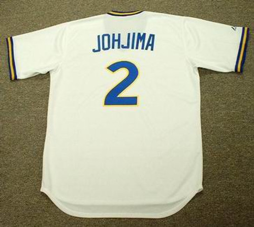 KENJI JOHJIMA Seattle Mariners Majestic Cooperstown Throwback Baseball Jersey