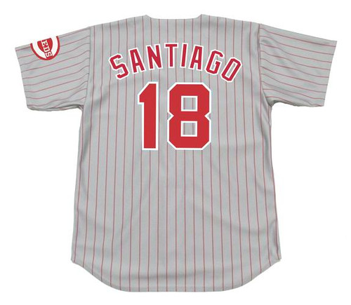 Benito Santiago Youth Cincinnati Reds Home Cooperstown Collection Jersey -  White Replica