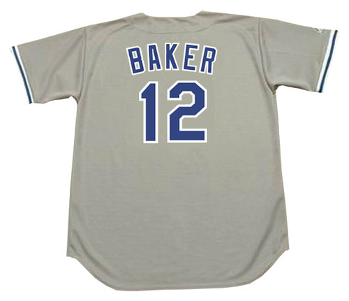 DUSTY BAKER Los Angeles Dodgers 1981 Majestic Throwback Away Baseball Jersey - Back