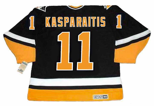 Darius Kasparaitis 1996 Pittsburgh Penguins NHL Throwback Away Jersey - BACK