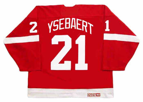 PAUL YSEBAERT Detroit Red Wings 1991 CCM Vintage NHL Hockey Jersey