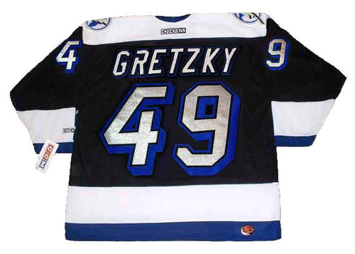 Brent Gretzky 1993 Tampa Bay Lightning NHL Throwback Hockey Jersey - BACK