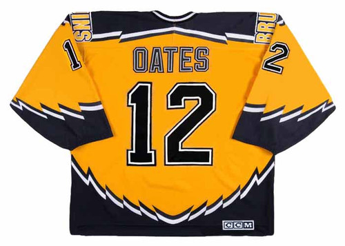 ADAM OATES 1996 Alternate CCM NHL Throwback Boston Bruins Jerseys - BACK