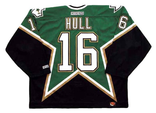 Brett Hull 2000 Dallas Stars CCM Away NHL Throwback Hockey Jersey - BACK